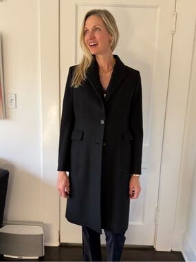 CNC Costume National Black Long Women's Trench Coat